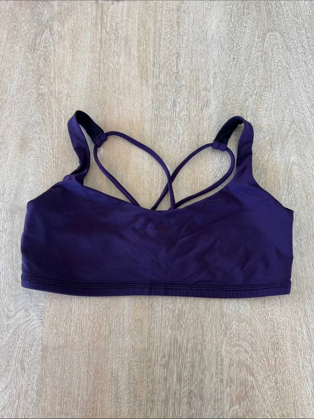 Lululemon Purple Strappy Sports Bra